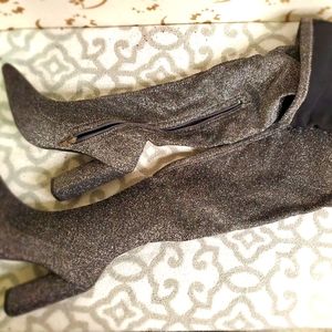 Glittery Thigh High Boots